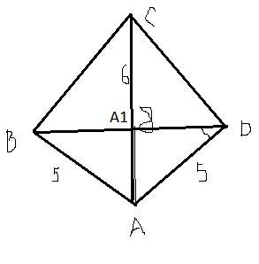 Точки a b c dне лежат в одной плоскости найти углы между ad и bd ac=6 bd=8 ad=5 bc=5