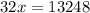 32x=13248