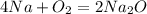 4Na + O_2 = 2Na_2O