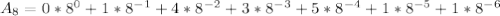A_{8}=0*8^{0}+1* 8^{-1} + 4* 8^{-2}+3* 8^{-3}+5* 8^{-4}+1* 8^{-5}+1* 8^{-6}