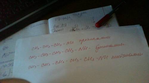 2гомолога и 2 изомера пропиламина! (назвать их)