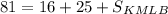 81=16+25+S_{KMLB}