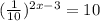 ( \frac{1}{10} ) ^{2x-3} =10
