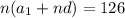n(a_{1}+nd)=126\\
