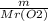 \frac{m}{Mr(O2)}