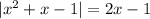 |x^2+x-1|=2x-1\\
