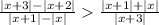 \frac{|x+3|-|x+2|}{|x+1|-|x|} \frac{|x+1|+|x|}{|x+3|}\\\\
