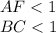 AF<1\\
BC<1