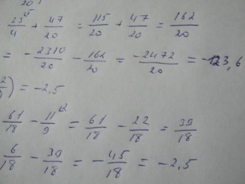 Выполните действие: 1) 3 целых 1\8-(4 целых 5\16+1 целых 1\4)= 2)-7 целых 2\15-5 целых2\3)= 3)-231\2