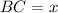 BC=x\\
