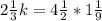 2 \frac{1}{3} k=4 \frac{1}{2} *1 \frac{1}{9}