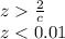 z\frac{2}{c}\\
z