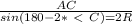 \frac{AC}{sin(180-2*\ \textless \ C)=2R
}