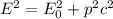 E^2=E_0^2+p^2c^2