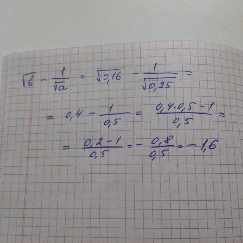 1.найдите решения уравнения √b - при b=0,16 и a=0,25
