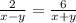\frac{2}{x-y}= \frac{6}{x+y}