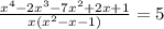 \frac{x^4-2x^3-7x^2+2x+1}{x(x^2-x-1)} = 5

