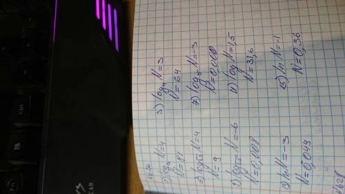 Решить 1) log3n=4 2) log4n=3 3) log sqrt 3 n=4 4) log5n=-3 5) log sqrt5 n= -6 6) logn=1.5 7) lnn = -