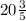 20 \frac{3}{5}