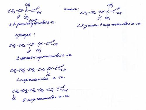 10-11 класс составьте структурную формулу 2,2-диметил-3-хлорбутановой кислоты: 1-ее гомолога, 4-х из