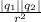 \frac{|q _{1}||q _{2}| }{r ^{2} }