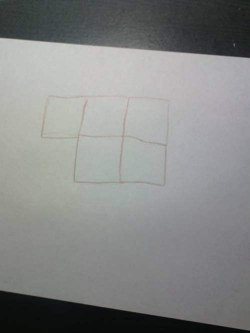 Отсчитать 15 счетных палочек и выложить 5 равных квадратов