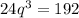 24q^3=192