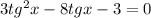 3tg^2 x -8tgx-3=0
