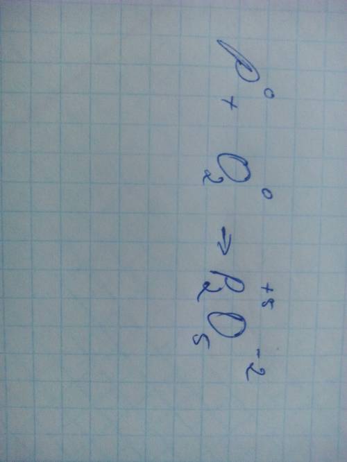 Определите степень окисления p + o2 — p2 o5