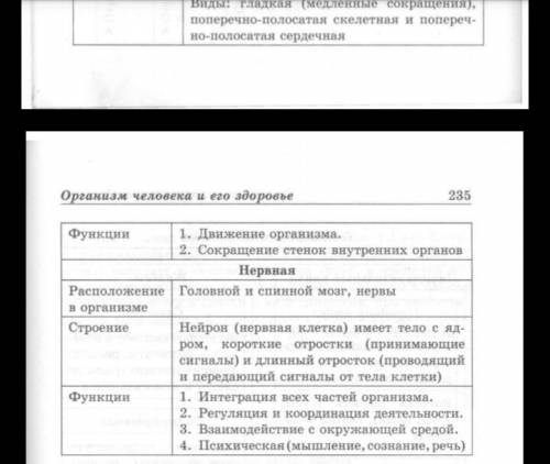 Конспект на тему ткани животных и человека.