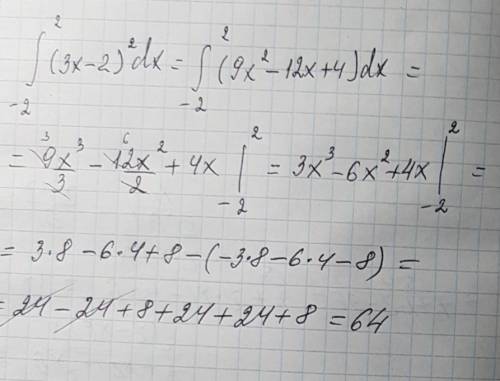 вычислить определенные интегралы: , dx a=2 b=-2 не смог правильно записать определенный интеграл, п