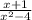 \frac{x+1}{ x^{2}-4 } 
