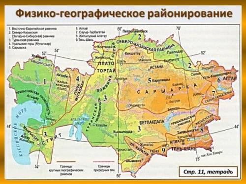 Восточно-европейская равнина на территории казахстана включает
