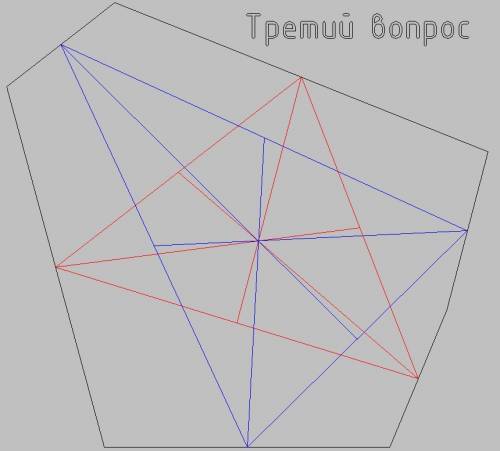 Как доказать что медианы двух треугольников которые вписаны в произвольный шестиугольник пересекаютс