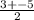 \frac{3+-5}{2}
