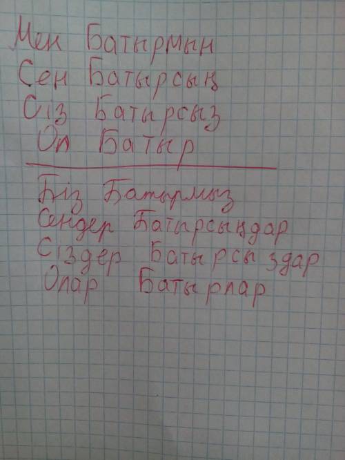 Разбор по жиктик жалгау слово батыр