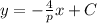 y= - \frac{4}{p}x+C \\
