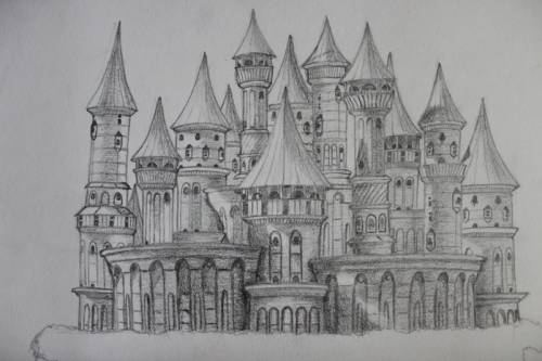 Сфоткайте какой нибудь рисунок замка, что бы как будто ты забыл работу и попросил дома кого нибудь с