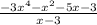\frac{-3x^4 - x^2 - 5x-3}{x - 3}