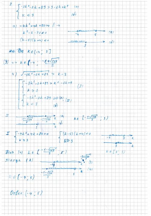X^2-(k+1)x+k^2+k-22=0x1> 2 и x2< 2 ķ=? . никак не могу решать. вообще не получается