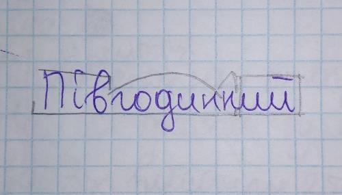 Півгодинний розібрати за будовою
