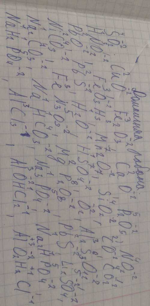 Нужно расставить степень окисления ​