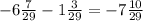 -6\frac{7}{29} - 1\frac{3}{29} = -7\frac{10}{29}