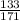 \frac{133}{171}