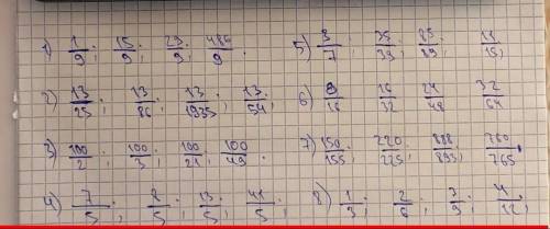 271. 1) Бөлімі 9; 2) алымы 13; 3) алымдары бірдей; 4) бөлімдері бір- дей; 5) бөлімі алымынан 4-ке ар