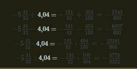Заполни таблицу. x 5 31/32 y 4,04 x + y = ?, - или + дальше в дробях x – y = ?, - или + дальше в дро
