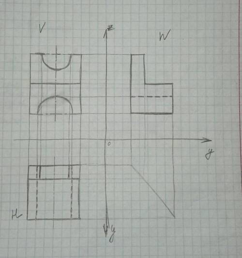 Черчение начертить 3 вида