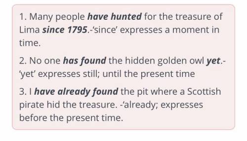 Many people have hunted for the treasure of Lima s 1795.No one has found the hidden golden owl y.I h