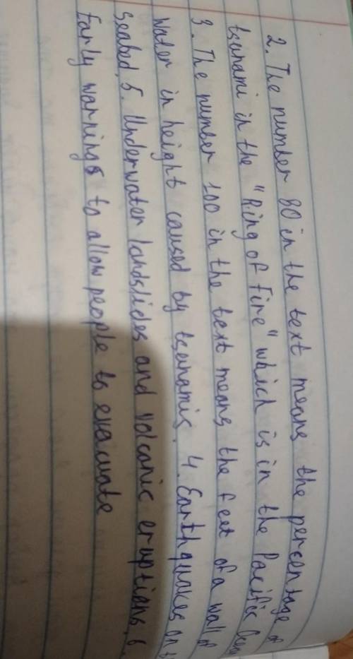 Answer the questions using appropriate words. 2. What do these numbers 80 mean in the text?3. What d
