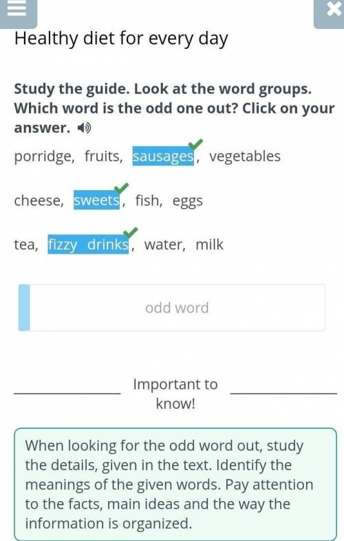 Healthy diet for every day​